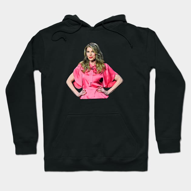 Christine Baranski as Melania Trump Cartoon Hoodie by baranskini